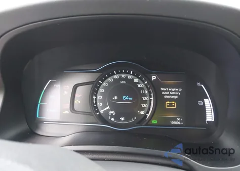 2019 Hyundai Ioniq Hybrid Limited из США, поврежденный, VIN KMHC85LC7KU137372